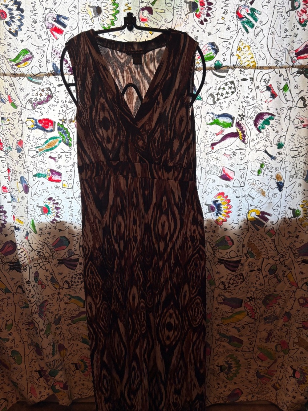 Animal print maxi dress